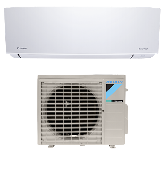 19 Series Wall Mount - Cooling Only Single Zone Air Conditioner ★★★★★ ★★★★★ 4.9 out of 5 stars. Read reviews. (3095) Ideal Solution for spaces with primary living areas, rooms with poor air flow, renovations, basements , attics, garages, and home add-ons. Wall mounted units are simple to install and can placed subtly, high on a wall, where they do not detract from your décor and operate very quietly. Offered with an outstanding 12-year limited warranty*. Comfort Control Wireless App Daikin Comfort Control App From anywhere in the world. Or your living room. With the new Daikin Comfort Control App, you are always in control. You can use your tablet or smart-phone to access your Daikin system via the internet. Daikin Inverter Technology Daikin Inverter Technology Comfort Without Compromise Inverter technology helps prevent the common, and uncomfortable, temperature swings normally experienced with non-inverter HVAC systems. Interested in this product? Find a Contractor View Rebates SEER Up to 19 R-410A Refrigerant Compatible Inverter Technology Coverage 250 - 1,600 sq.ft. Compressor Type Swing Price Tier $$ ENERGY STAR® Partner ✓