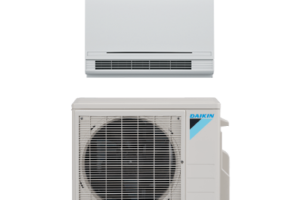 Daikin AURORA - Floor Mount Single Zone Heat Pump ★★★★★ ★★★★★ 4.9 out of 5 stars. Read reviews. (3095) AURORA floor mounted units are simple to install and can be setup in various configurations, on the floor or hanging low on a wall. Its low height enables the unit to fit perfectly beneath a window. The airflow distribution pattern of Daikin’s floor mounted unit is ideal for heating a space, and is a perfect replacement to traditional radiant systems. For the coldest regions, the outdoor units of this Daikin AURORA heat pump system have been redesigned to withstand extreme weather conditions with excellent energy efficiency ratings, even when it is down to -13°F / -25°C outside. Comfort Control Wireless App Daikin Comfort Control App From anywhere in the world. Or your living room. With the new Daikin Comfort Control App, you are always in control. You can use your tablet or smart-phone to access your Daikin system via the internet. Daikin Inverter Technology Daikin Inverter Technology Comfort Without Compromise Inverter technology helps prevent the common, and uncomfortable, temperature swings normally experienced with non-inverter HVAC systems. Daikin One DAIKIN ONE+ Smart Thermostat The first smart thermostat to offer full two-way communications with Daikin HVAC systems. Interested in this product? Find a Contractor View Rebates Up to 20 SEER Up to 11.7 HSPF 12.5 EER Coverage 250 - 1,600 sq.ft. Compressor Type Swing Price Tier $$$ ENERGY STAR® Partner ✓